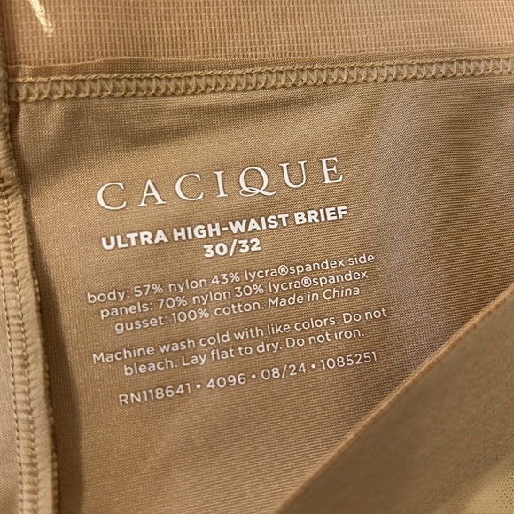 Cacique Shape Ultra High-Waist Brief in Nude Size 30/32 Plus NWT - Picture 3 of 8